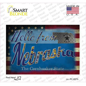 Hello From Nebraska Wholesale Novelty Postcard Sticker Decals