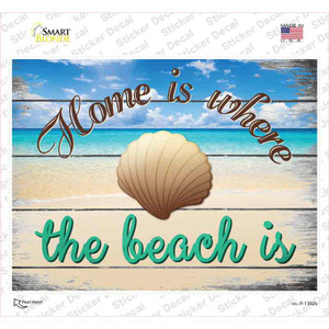 Home Is Where The Beach Is Wholesale Novelty Rectangle Sticker Decal