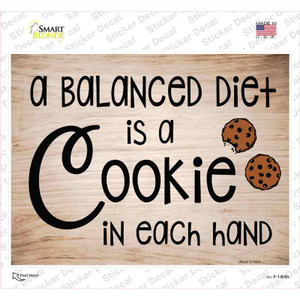 A Balanced Diet Wholesale Novelty Rectangle Sticker Decal