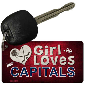 This Girl Loves Her Capitals Wholesale Novelty Key Chain