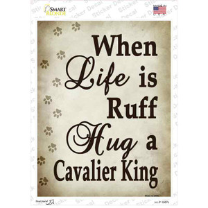 Hug A Cavalier King Wholesale Novelty Rectangle Sticker Decal