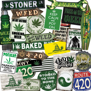 Marijuana | Weed 50 Piece Wholesale Novelty Assorted Sticker Decal Pack