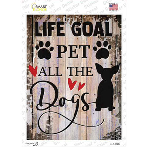 Pet All The Dogs Wholesale Novelty Rectangle Sticker Decal