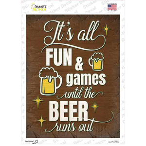 Until Beer Runs Out Wholesale Novelty Rectangle Sticker Decal