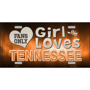 This Girl Loves Tennessee Novelty Wholesale Metal License Plate