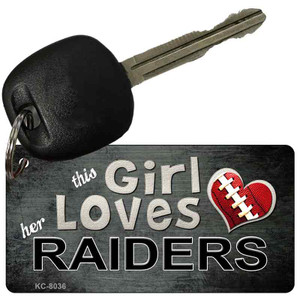 This Girl Loves Her Raiders Wholesale Novelty Key Chain
