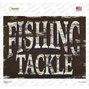 Fishing Tackle Wholesale Novelty Rectangular Sticker Decal