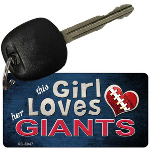 This Girl Loves Her Giants Wholesale Novelty Key Chain