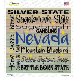 Nevada Motto Wholesale Novelty Square Sticker Decal