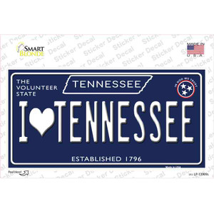 I Heart TN Tennessee Blue Wholesale Novelty Sticker Decal