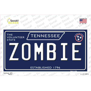 Zombie Tennessee Blue Wholesale Novelty Sticker Decal