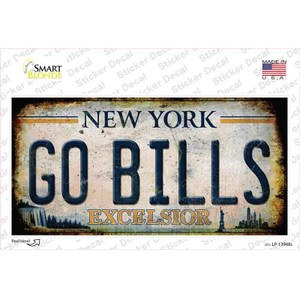 Go Bills New York White Wholesale Novelty Sticker Decal