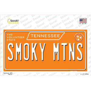 Smoky Mtns Tennessee Orange Wholesale Novelty Sticker Decal