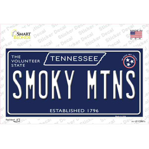 Smoky Mtns Tennessee Blue Wholesale Novelty Sticker Decal