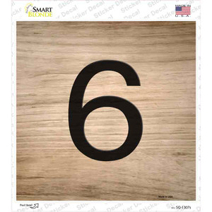 6 Number Tiles Wholesale Novelty Square Sticker Decal