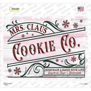 Mrs. Claus Cookie Co Wholesale Novelty Rectangle Sticker Decal