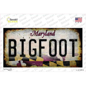 Bigfoot Maryland Wholesale Novelty Sticker Decal