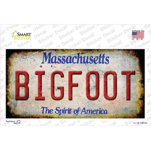 Bigfoot Massachusetts Wholesale Novelty Sticker Decal