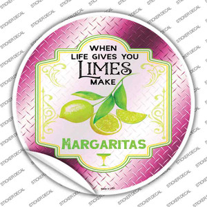 Make Margaritas Pink Wholesale Novelty Circle Sticker Decal