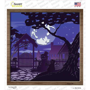 Snowmen Shadow Box Wholesale Novelty Square Sticker Decal