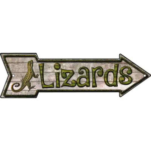 Lizards Wholesale Novelty Metal Arrow Sign