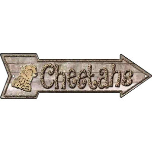 Cheetahs Wholesale Novelty Metal Arrow Sign