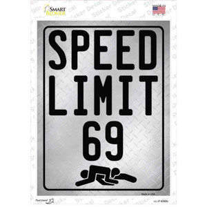 Speed Limit 69 Wholesale Novelty Rectangle Sticker Decal