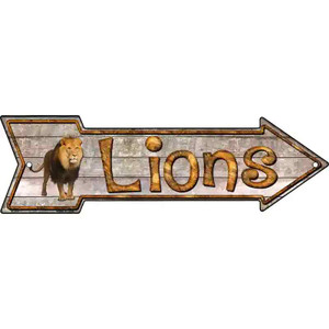 Lions Wholesale Novelty Metal Arrow Sign