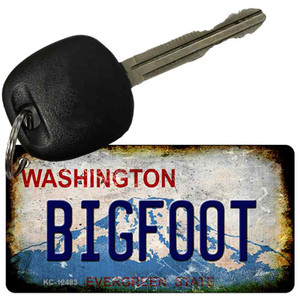 Bigfoot Washington Rusty Wholesale Novelty Metal Key Chain