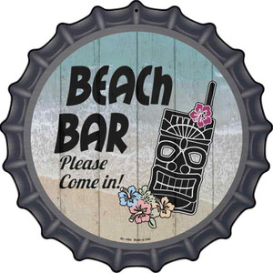 Beach Bar Tiki Wholesale Novelty Metal Bottle Cap Sign