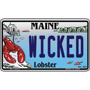 Wicked Maine Lobster Wholesale Novelty Metal Magnet