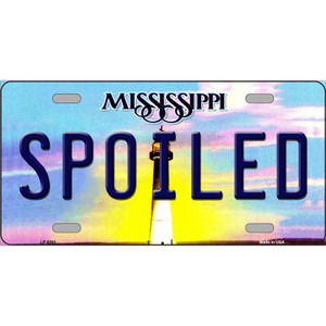 Spoiled Mississippi Wholesale Novelty Metal License Plate