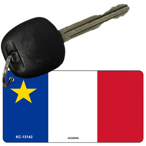 Acadian Canada Flag Wholesale Novelty Metal Key Chain