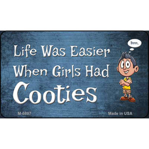 When Girls Had Cooties Wholesale Novelty Metal Magnet