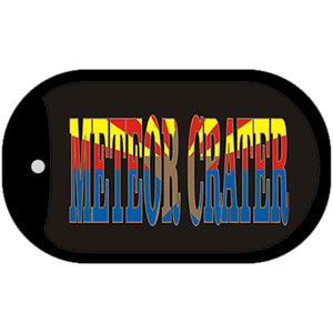 Meteor Crater Arizona Flag Wholesale Novelty Metal Dog Tag Necklace