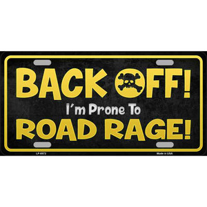 Back Off Wholesale Metal Novelty License Plate LP-8572