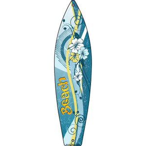 Beach Wholesale Metal Novelty Surfboard Sign