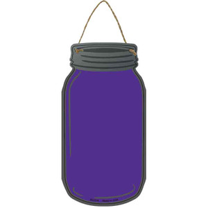 Purple Wholesale Novelty Metal Mason Jar Sign