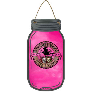 Love Potion Pink Wholesale Novelty Metal Mason Jar Sign