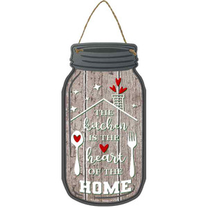 Kitchen Heart Of Home Wholesale Novelty Metal Mason Jar Sign