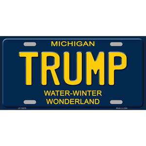 Trump Michigan Blue Wholesale Novelty License Plate