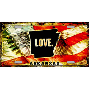 Arkansas Love Wholesale Metal Novelty License Plate