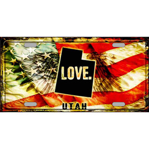 Utah Love Wholesale Metal Novelty License Plate