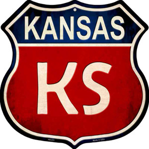 Kansas Wholesale Metal Novelty Highway Shield