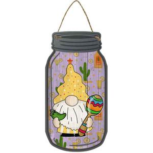 Gnome With Jalapeno Wholesale Novelty Metal Mason Jar Sign