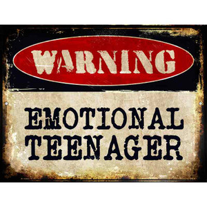 Emotional Teenager Wholesale Metal Novelty Parking Sign