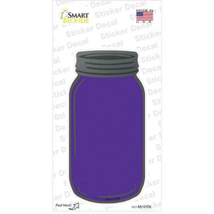 Purple Wholesale Novelty Mason Jar Sticker Decal