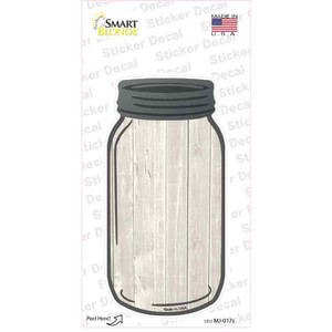 White Wash Wood Blank Wholesale Mason Jar Sticker Decal