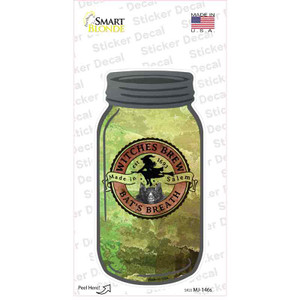 Bats Breath Green Wholesale Novelty Mason Jar Sticker Decal