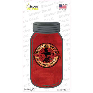 Dragons Blood Red Wholesale Novelty Mason Jar Sticker Decal